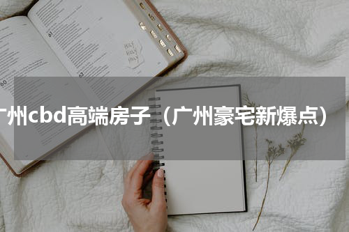 广州cbd高端房子（广州豪宅新爆点）