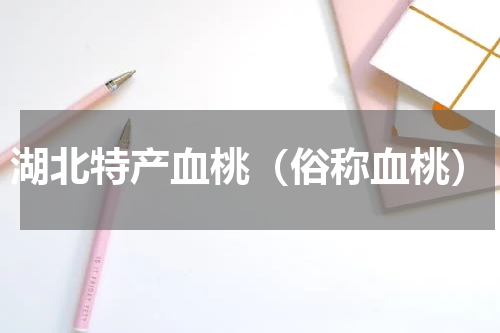 湖北特产血桃（俗称血桃）