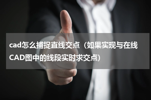 cad怎么捕捉直线交点（如果实现与在线CAD图中的线段实时求交点）