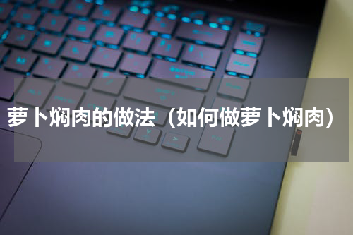 萝卜焖肉的做法（如何做萝卜焖肉）