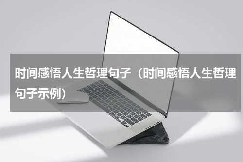 时间感悟人生哲理句子（时间感悟人生哲理句子示例）