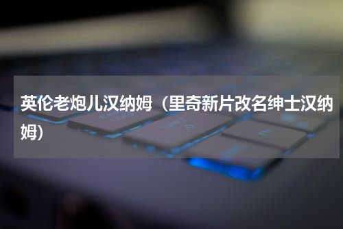 英伦老炮儿汉纳姆（里奇新片改名绅士汉纳姆）