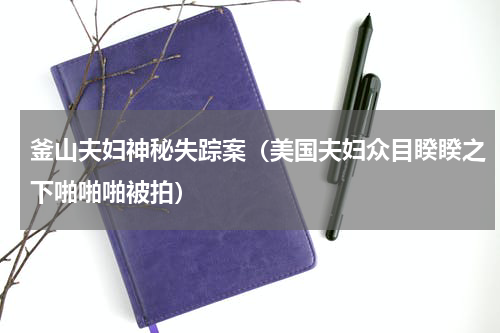 釜山夫妇神秘失踪案（美国夫妇众目睽睽之下啪啪啪被拍）