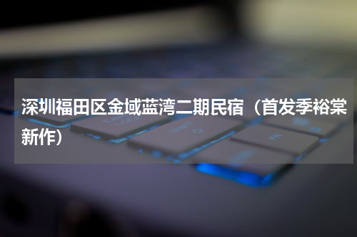 深圳福田区金域蓝湾二期民宿（首发季裕棠新作）