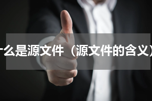 什么是源文件（源文件的含义）