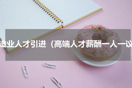 制造业人才引进（高端人才薪酬一人一议）