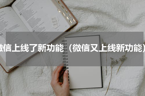 微信上线了新功能（微信又上线新功能）