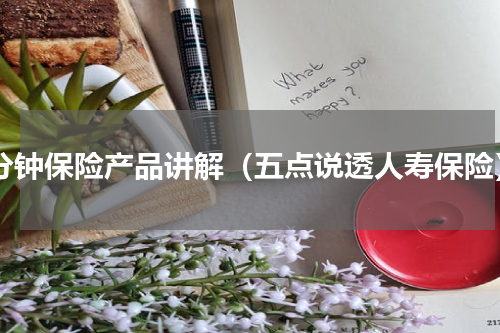 3分钟保险产品讲解（五点说透人寿保险）