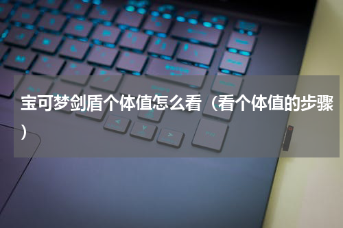 宝可梦剑盾个体值怎么看（看个体值的步骤）