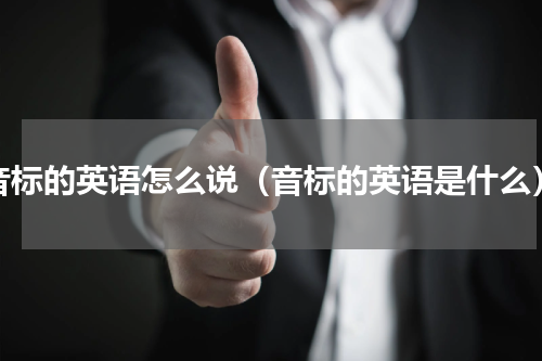 音标的英语怎么说（音标的英语是什么）