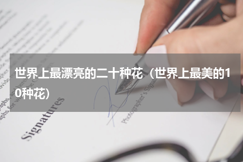世界上最漂亮的二十种花（世界上最美的10种花）