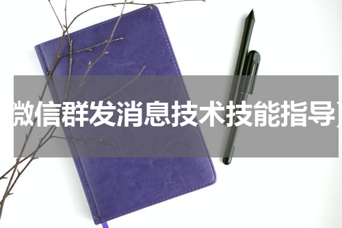 （微信群发消息技术技能指导）