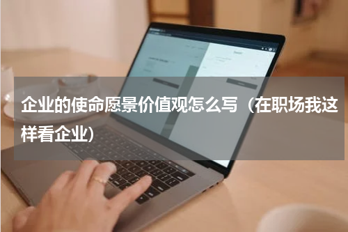 企业的使命愿景价值观怎么写（在职场我这样看企业）