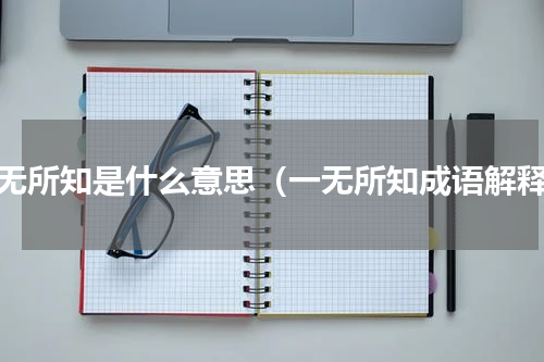 一无所知是什么意思（一无所知成语解释）