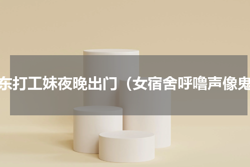 广东打工妹夜晚出门（女宿舍呼噜声像鬼）