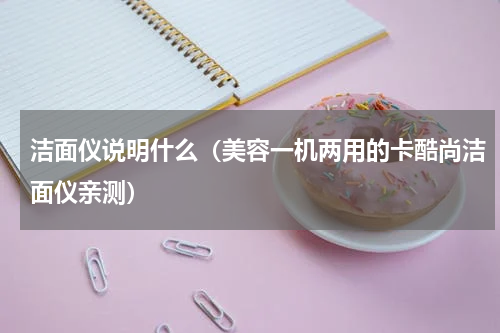 洁面仪说明什么（美容一机两用的卡酷尚洁面仪亲测）