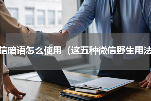 微信暗语怎么使用（这五种微信野生用法）