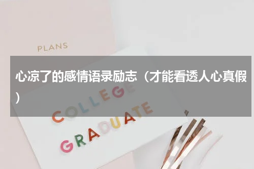 心凉了的感情语录励志（才能看透人心真假）