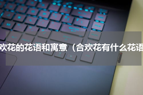 合欢花的花语和寓意（合欢花有什么花语）