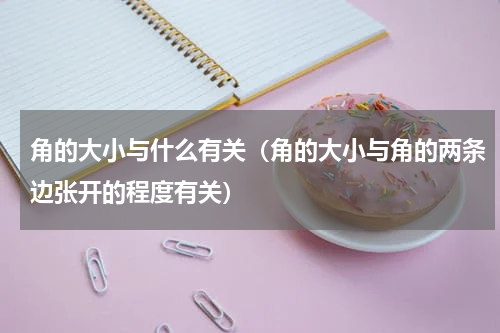 角的大小与什么有关（角的大小与角的两条边张开的程度有关）