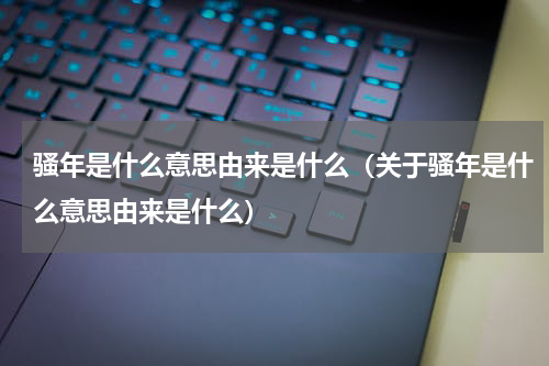 骚年是什么意思由来是什么（关于骚年是什么意思由来是什么）