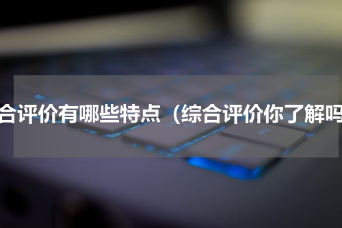综合评价有哪些特点（综合评价你了解吗）