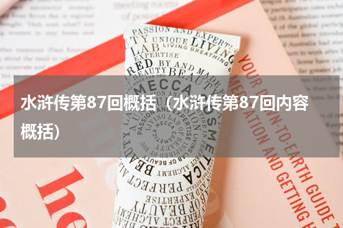 水浒传第87回概括（水浒传第87回内容概括）