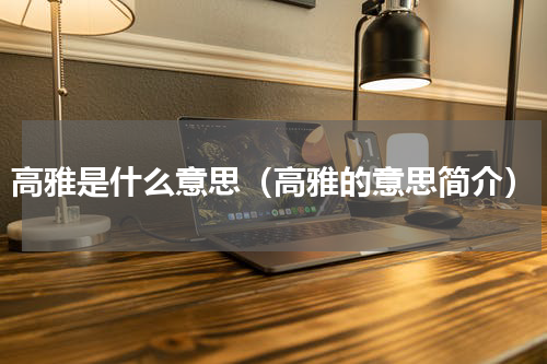 高雅是什么意思（高雅的意思简介）