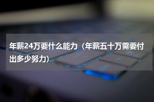 年薪24万要什么能力（年薪五十万需要付出多少努力）