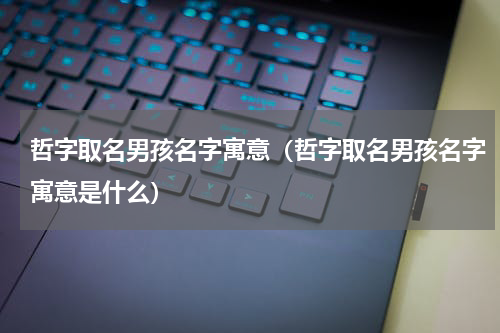 哲字取名男孩名字寓意（哲字取名男孩名字寓意是什么）