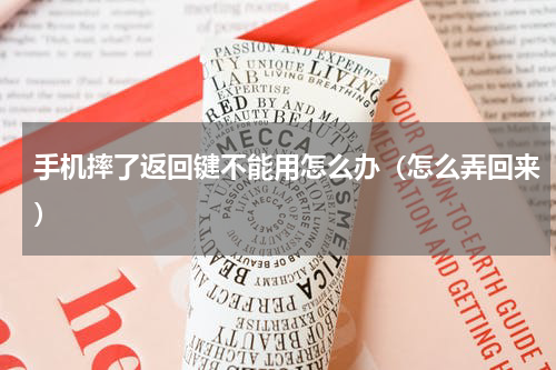 手机摔了返回键不能用怎么办（怎么弄回来）