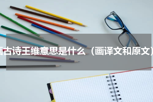 画古诗王维意思是什么（画译文和原文）