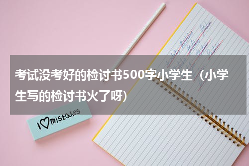 考试没考好的检讨书500字小学生（小学生写的检讨书火了呀）