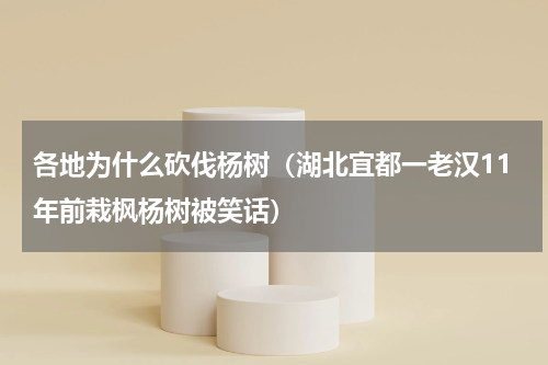 各地为什么砍伐杨树（湖北宜都一老汉11年前栽枫杨树被笑话）