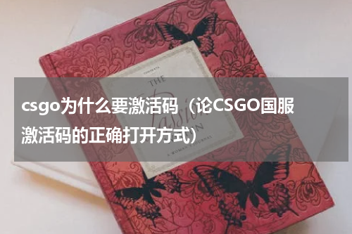 csgo为什么要激活码（论CSGO国服激活码的正确打开方式）