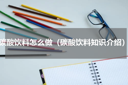 碳酸饮料怎么做（碳酸饮料知识介绍）