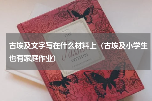 古埃及文字写在什么材料上（古埃及小学生也有家庭作业）