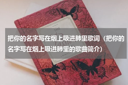 把你的名字写在烟上吸进肺里歌词（把你的名字写在烟上吸进肺里的歌曲简介）
