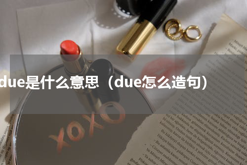 due是什么意思（due怎么造句）