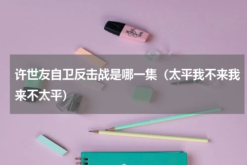 许世友自卫反击战是哪一集（太平我不来我来不太平）