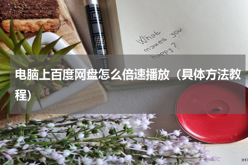 电脑上百度网盘怎么倍速播放（具体方法教程）