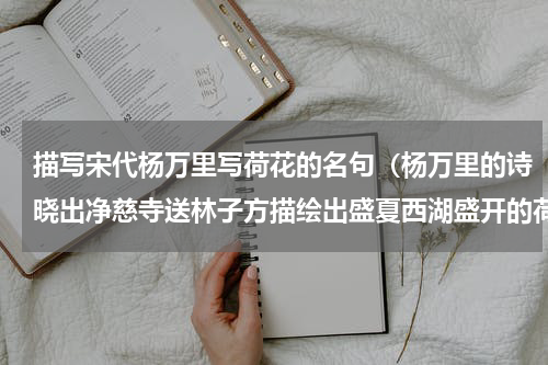 描写宋代杨万里写荷花的名句（杨万里的诗晓出净慈寺送林子方描绘出盛夏西湖盛开的荷花美景）
