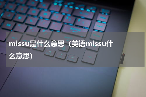 missu是什么意思（英语missu什么意思）