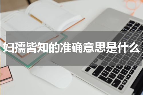 妇孺皆知的准确意思是什么