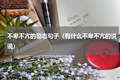 不卑不亢的励志句子（有什么不卑不亢的说说）