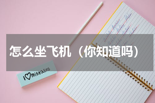 怎么坐飞机（你知道吗）