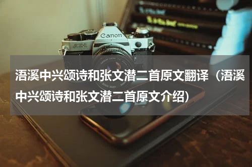 浯溪中兴颂诗和张文潜二首原文翻译（浯溪中兴颂诗和张文潜二首原文介绍）