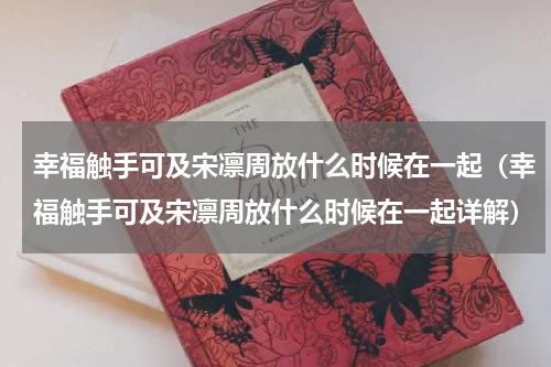 幸福触手可及宋凛周放什么时候在一起（幸福触手可及宋凛周放什么时候在一起详解）