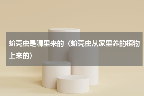 蚧壳虫是哪里来的（蚧壳虫从家里养的植物上来的）