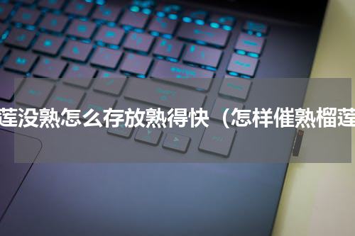 榴莲没熟怎么存放熟得快（怎样催熟榴莲）